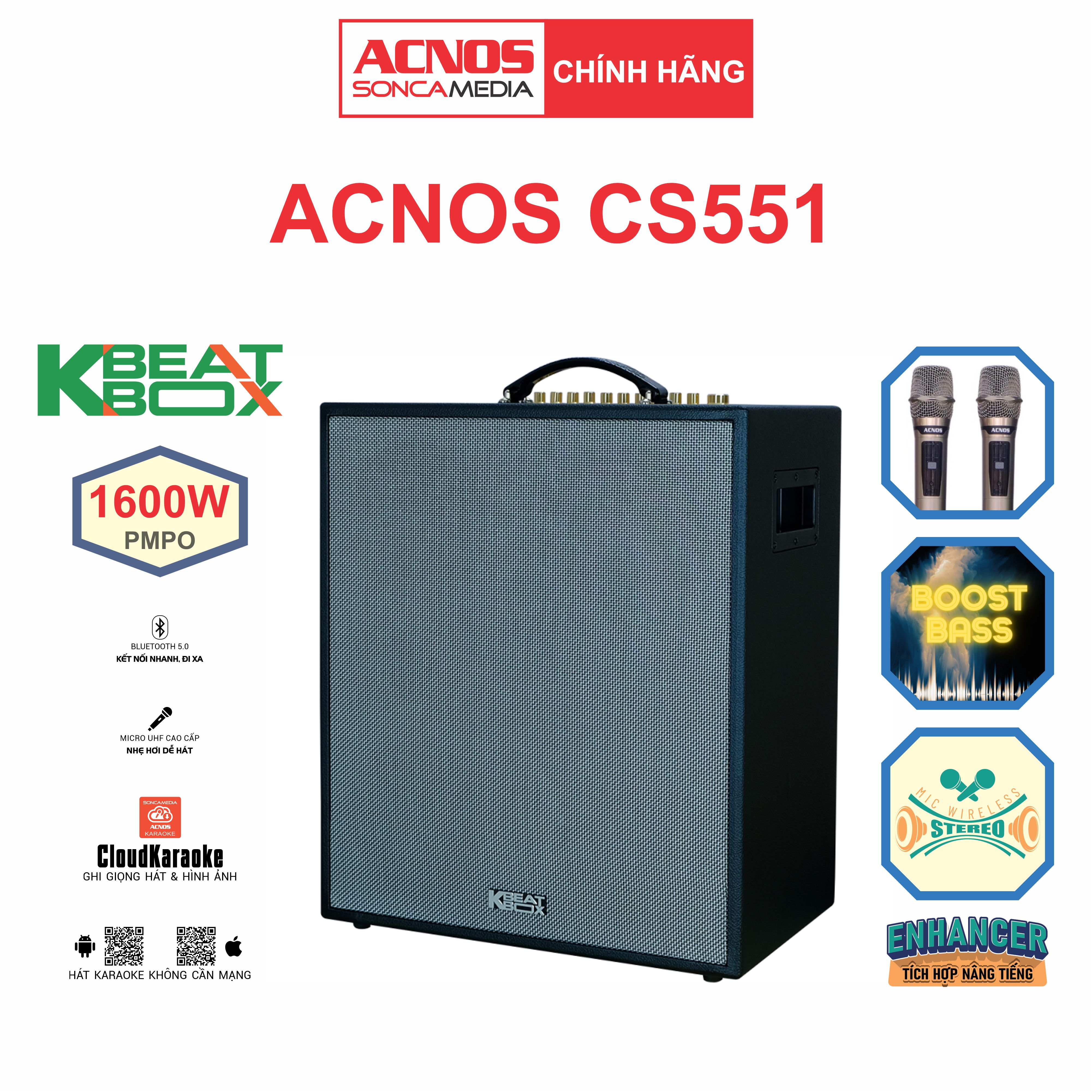 Dàn âm thanh di động xách tay ACNOS CS551