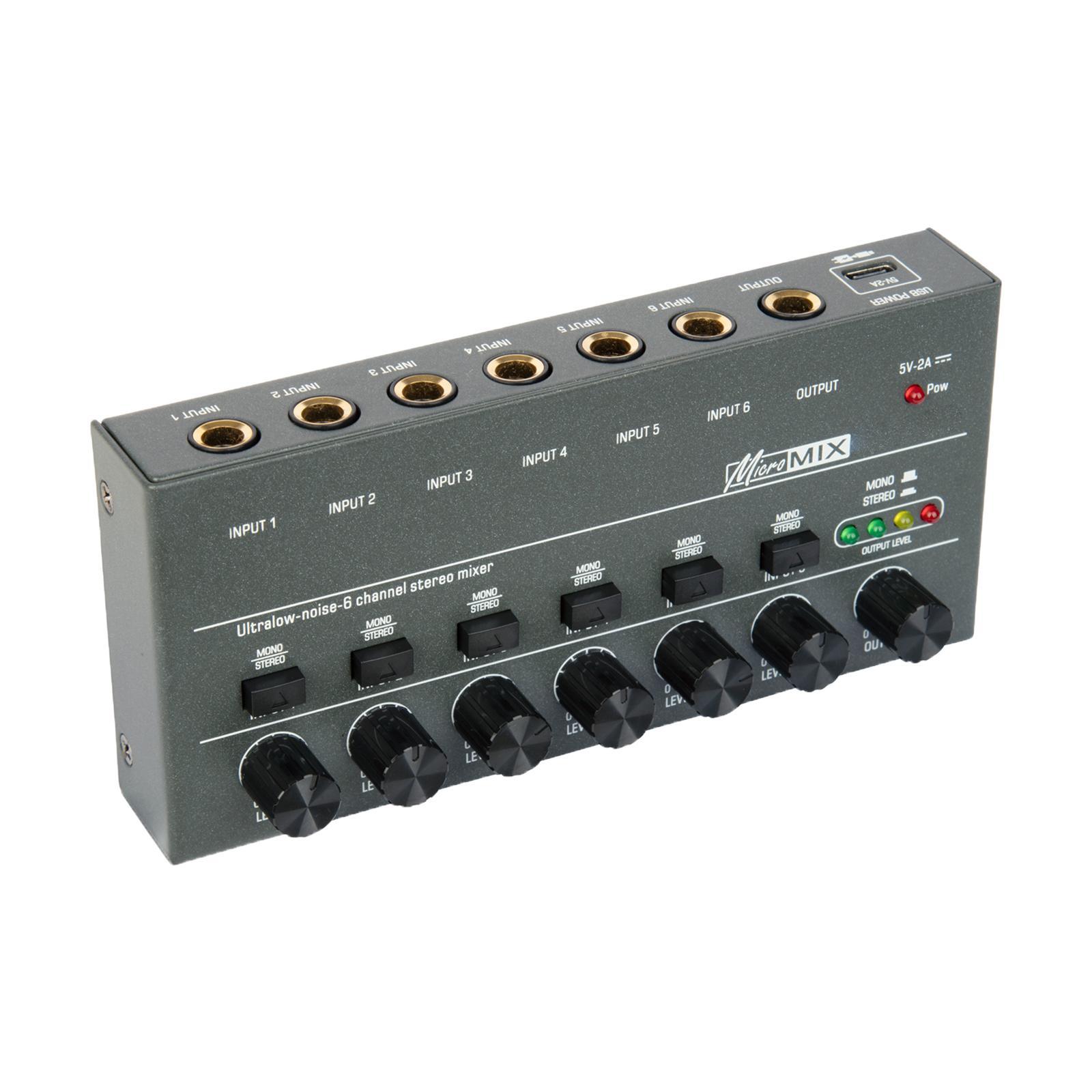 Mini Audio Mixer Audio Mixer for Club Guitars Bass Keyboards Mixer Recording