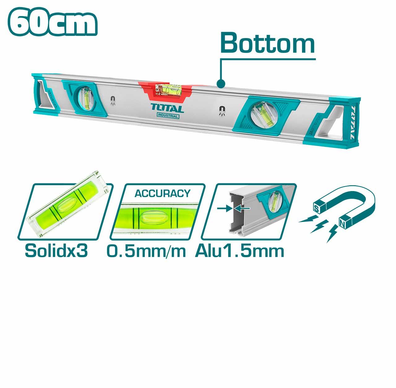 THƯỚC THỦY KÈM THEO NAM CHÂM HÚT 40CM-150CM TOTAL - HÀNG CHÍNH HÃNG