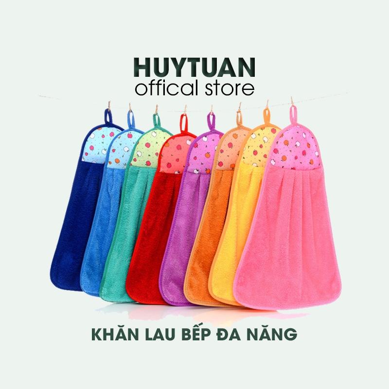 Khăn Lau Tay, Lau Bát Nhà Bếp Siêu Thấm Nước Size Lớn - Khăn Lau Tay Treo Tường Nhiều Màu