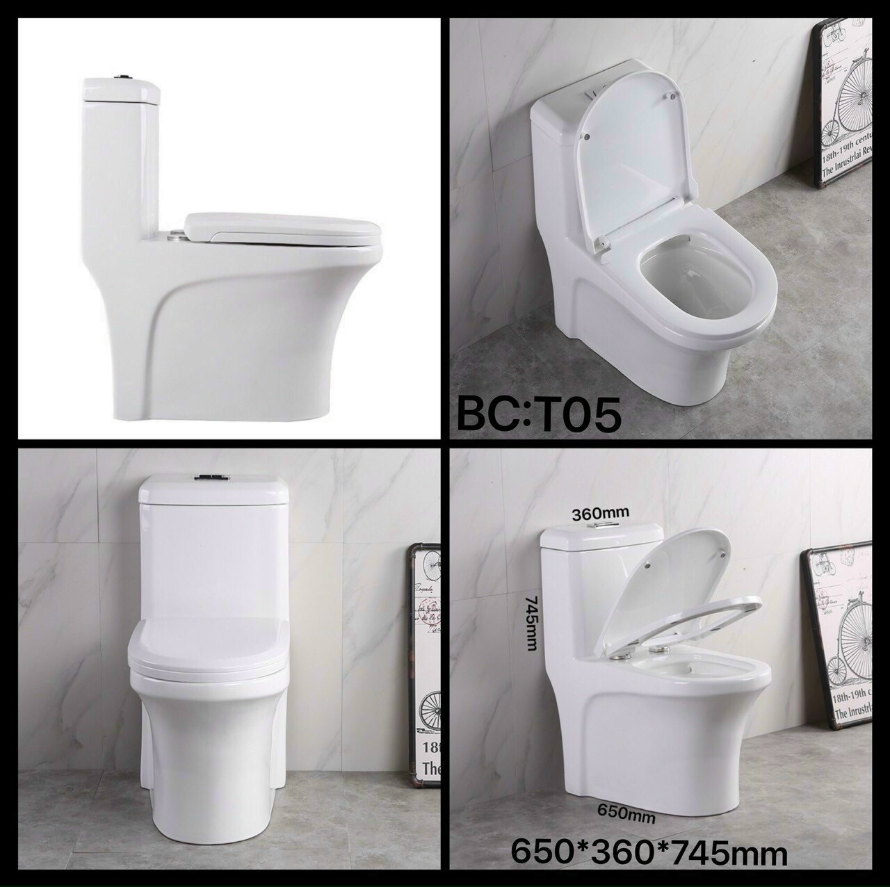 Bồn Cầu 1 Khối Nắp Đóng Êm Cao Cấp, Công Nghệ Men Sứ NaNo Kháng Khuẩn Kết Hợp Xả Xoáy Chống Nghẹt- KG Hàng Chính Hãng