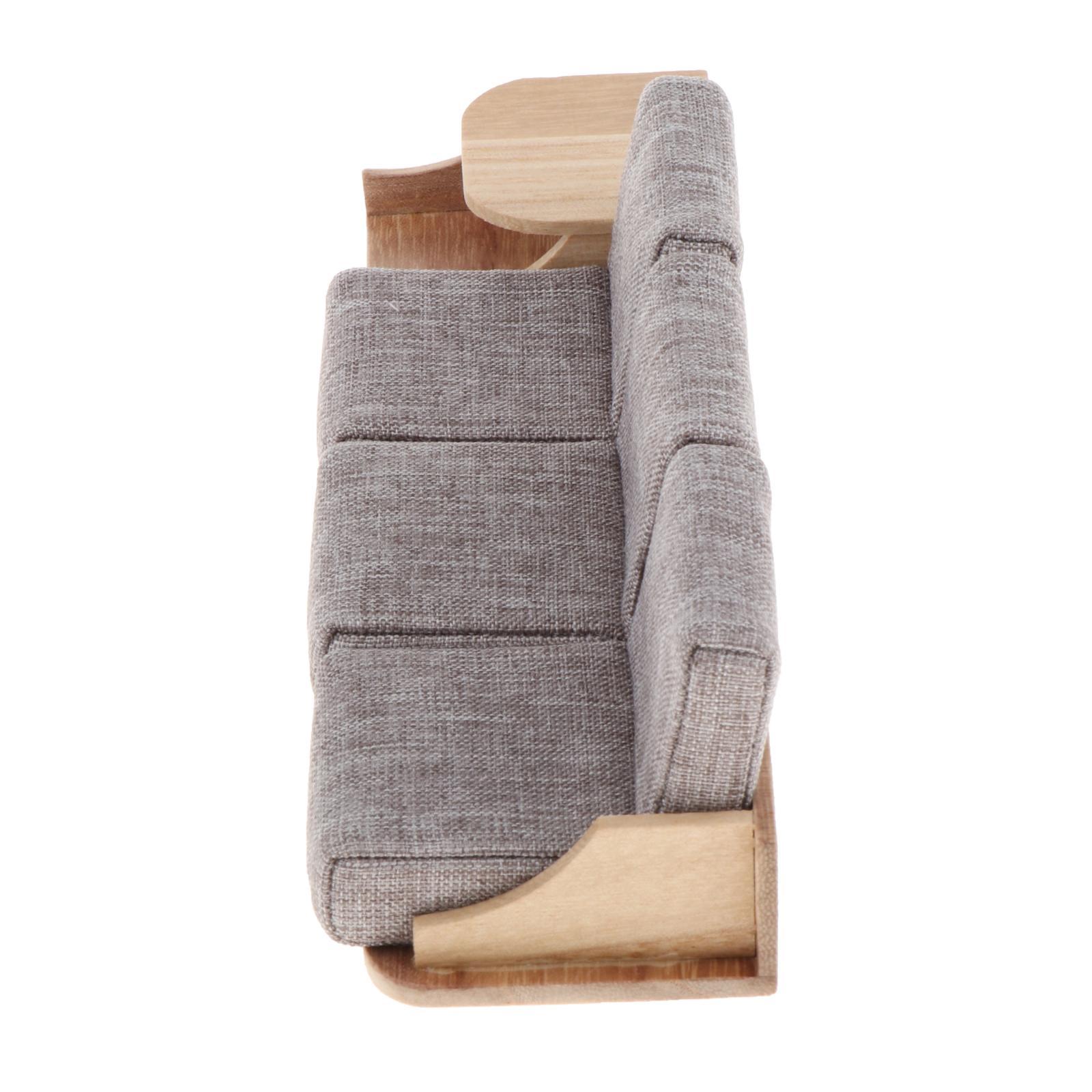 Dollhouse Living Room Furniture 1:12 Sofa Cabinet for Doll House Accessories