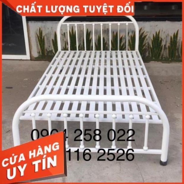 Giường bi trắng - ngang 1m dài 2m HCM.