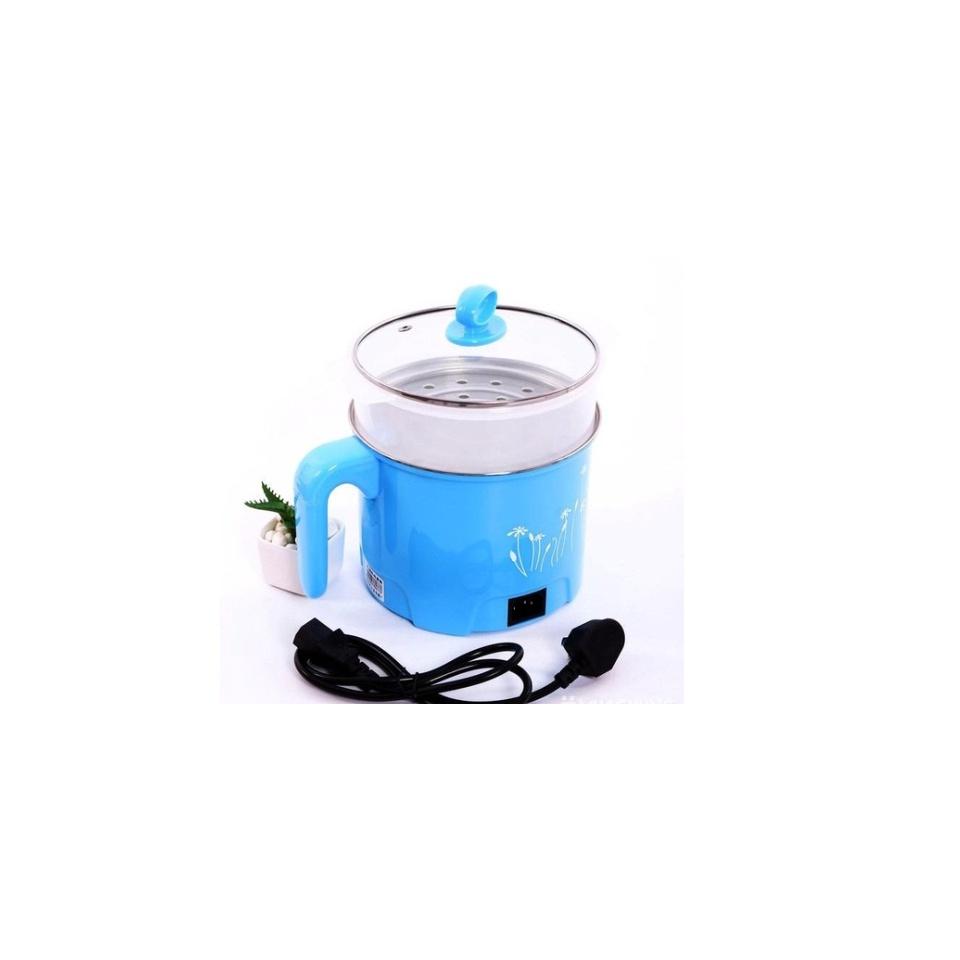 Ca nấu mì, nấu lẩu mini, nấu nước đa năng 18cm kèm lồng hấp 2 trong 1
