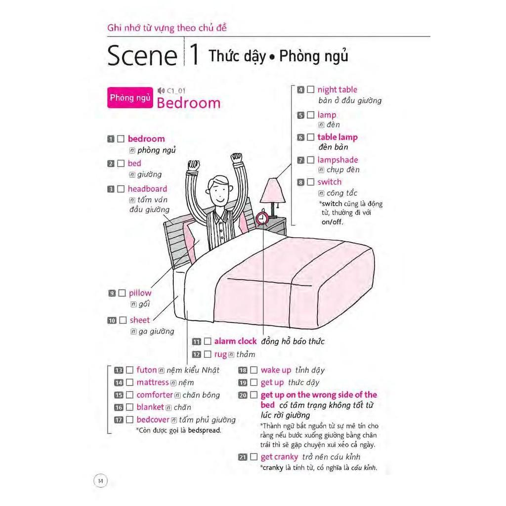 Sách - Sổ Tay Từ Vựng Tiếng Anh - Từ Lúc Thức Giấc Đến Khi Đi Ngủ (Bao Gồm Sách Và 1 Đĩa MP3) - Nhân Trí Việt - ảnh 8