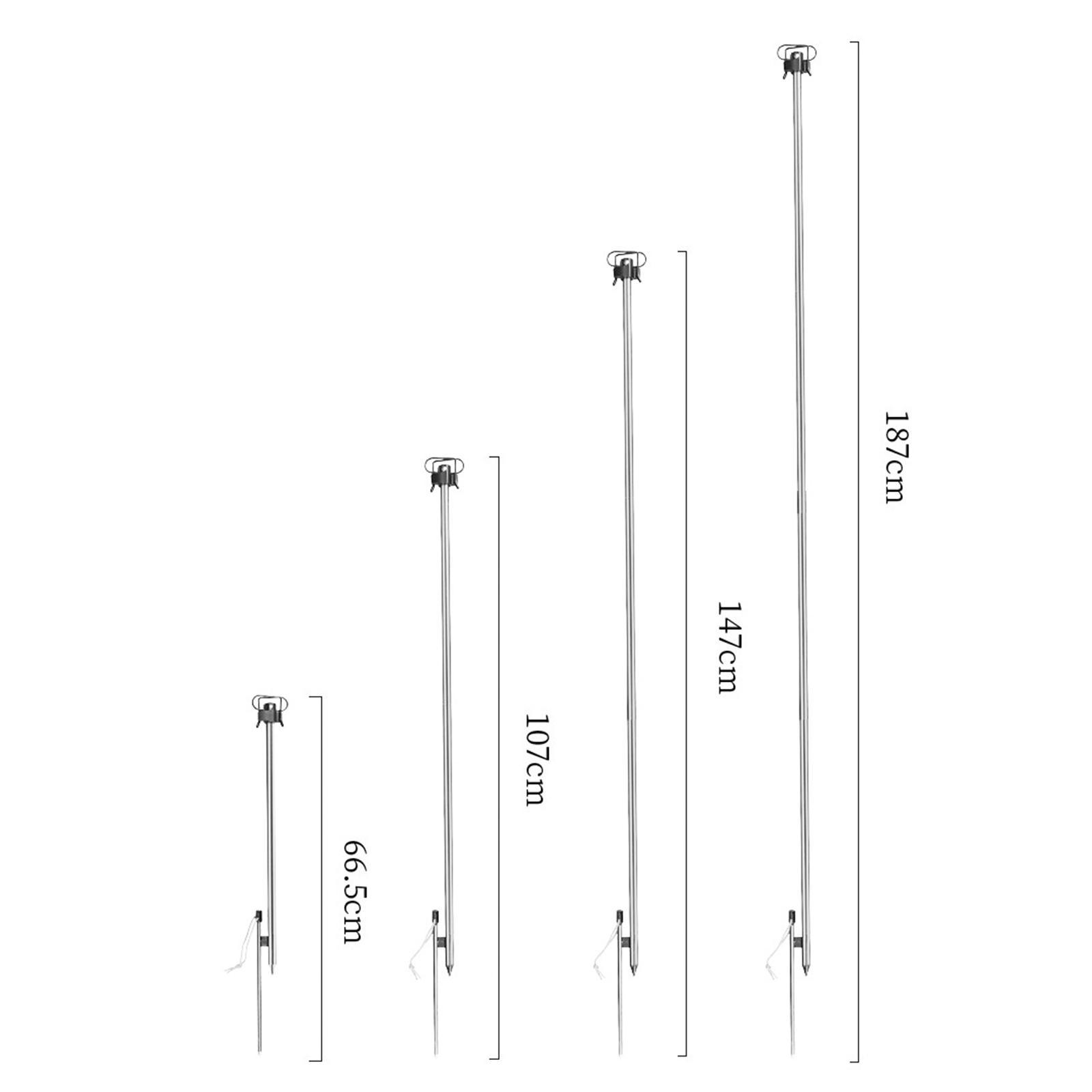 Camping Lantern Stand Foldable Aluminum Alloy Hanger for Picnic BBQ Camping