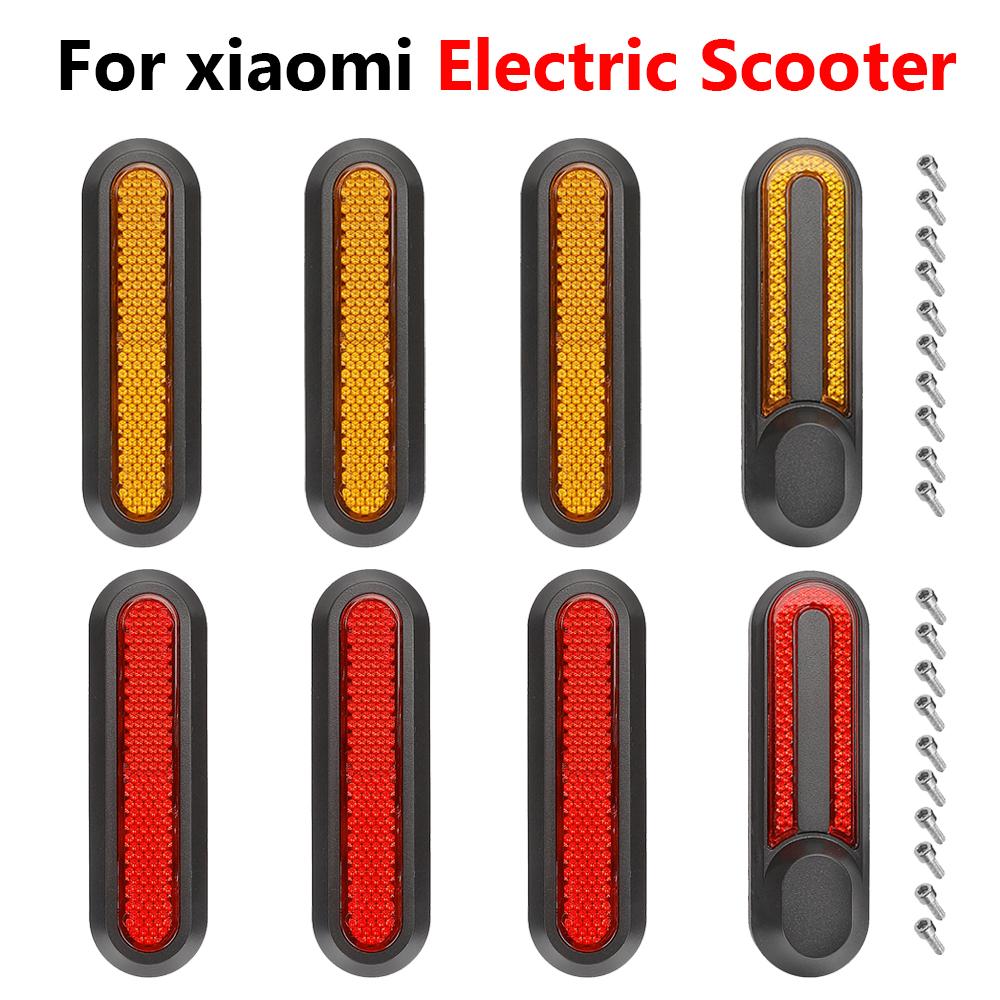Bọc Bánh Xe Phản Quang Bảo Vệ Vỏ Phía Trước Phía Sau Trung Tâm Nắp An Toàn Ban Đêm Phản Quang Cho Xiaomi M365 Pro 2 1S Xe Điện Color: Yellow-4pcs