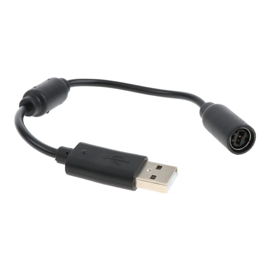 2X Converter Cable for Microsoft Xbox 360 Controller USB Breakaway Wire