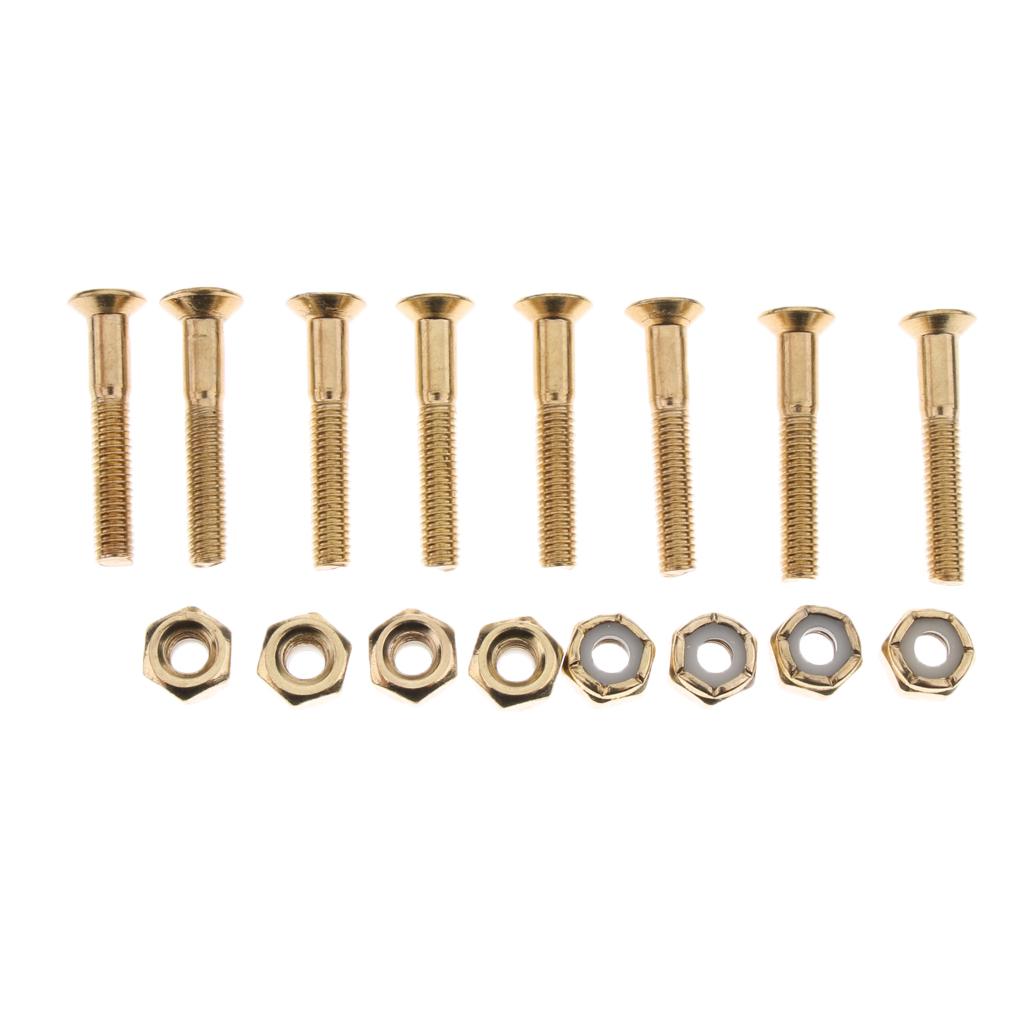 2x8 sets 29mm Skateboard Hardware Mounting Bolts Screws Skateboard Accessories