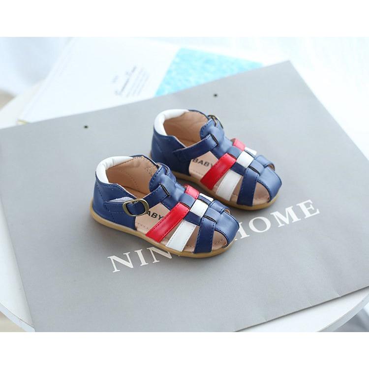 Giày sandal quai hậu cho bé trai phong cách Hàn Quốc size 21-30 hàng Quảng Châu cao cấp
