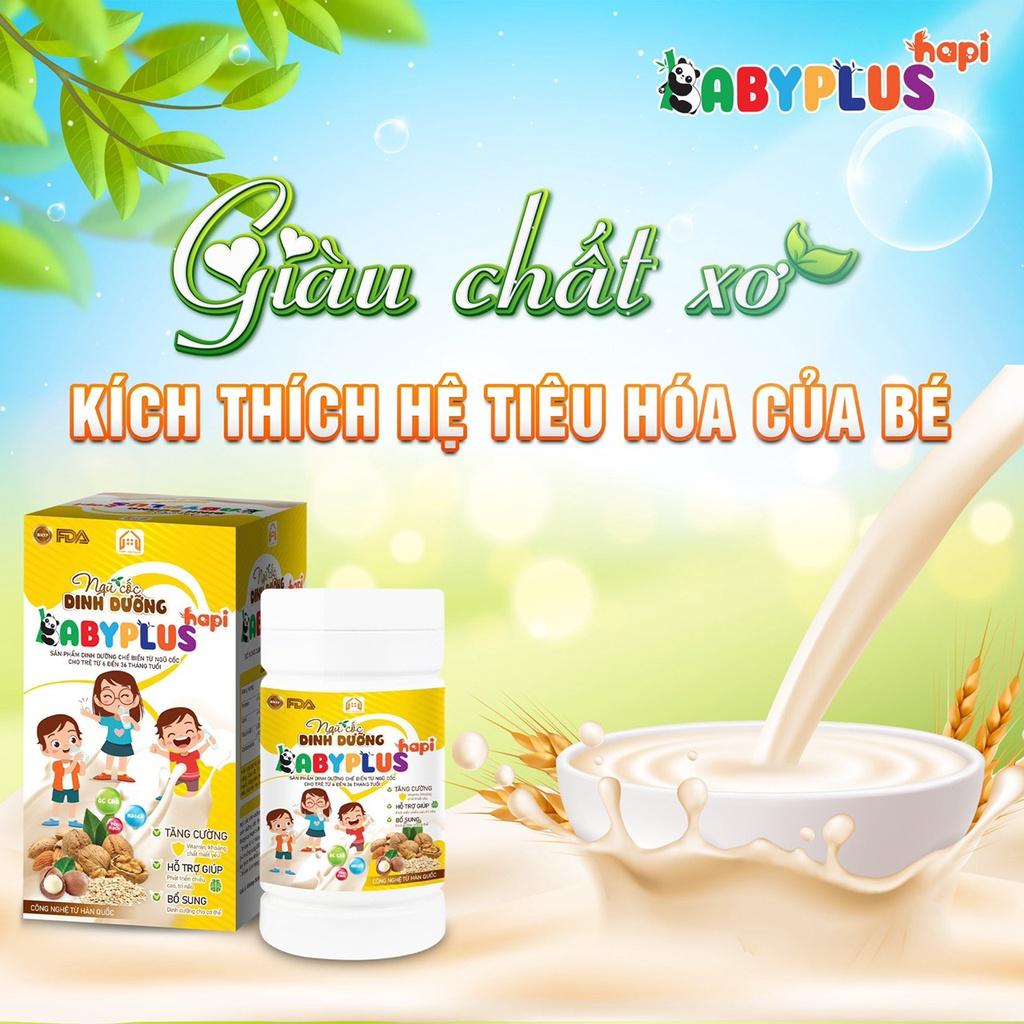 Ngũ Cốc Dinh Dưỡng Babyplus Hapi cung cấp dinh dưỡng cho bé từ 6 tháng trở lên