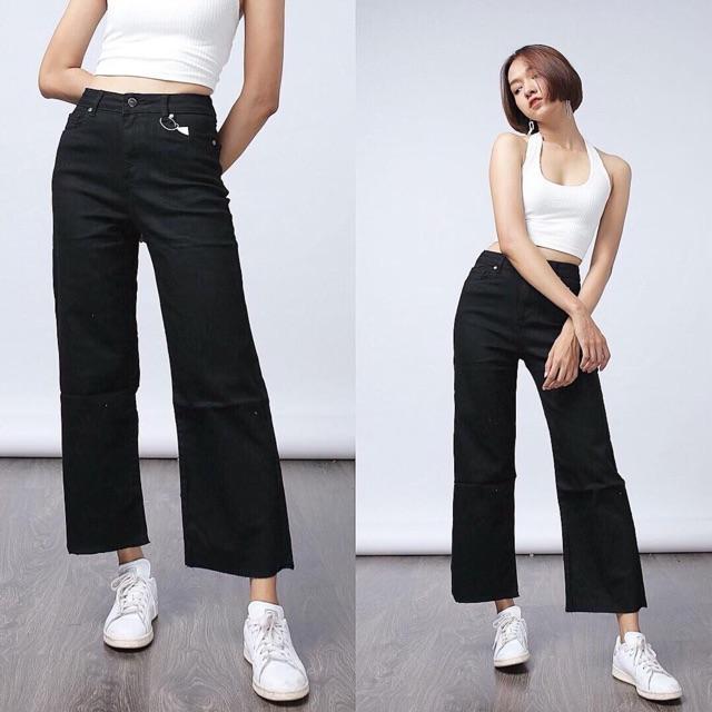 Quần Jeans ống xuông CẠP CAO TRÊN RỐN