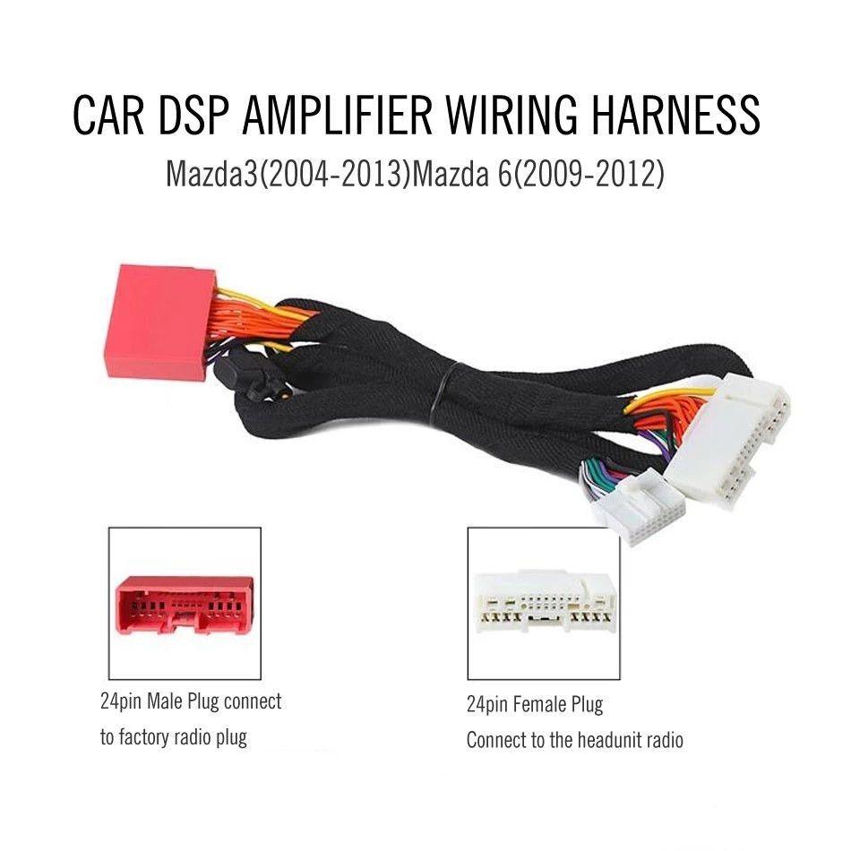 cáp chân màn hình cắm DSP Mazda kết nối đầu nguyên bản cho xe ô tô Mazda 3, Mazda 6, Mazda CX5 HÀNG CHUẨN