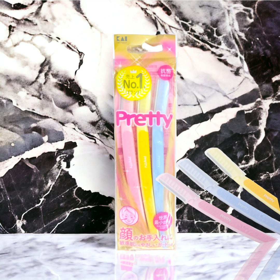 Dao Cạo Lông Mày Cán Dài Kai Pretty 01628-GA0053