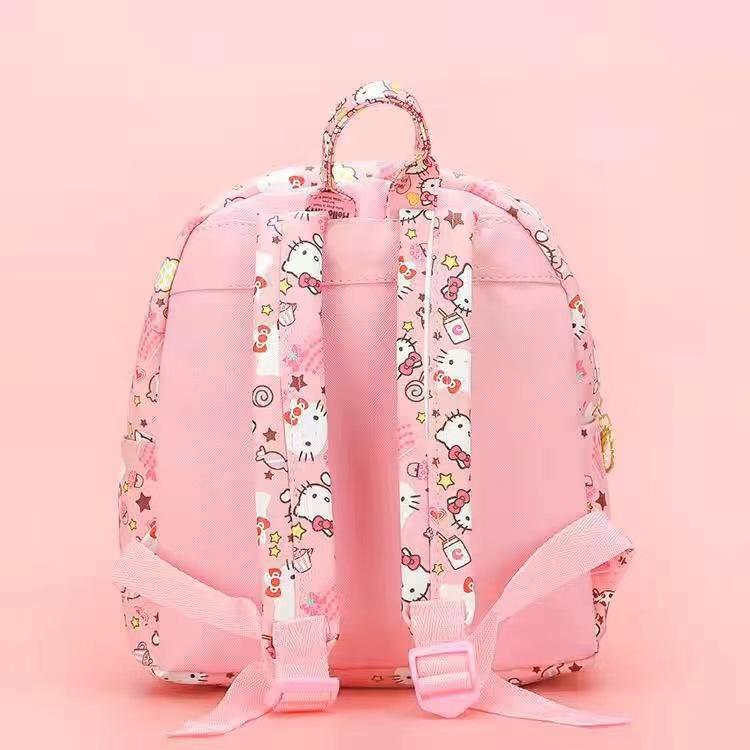 Sanrio Hello Kitty Ba Lô Trẻ Em Nhỏ Học Pu Thời Trang Túi Xách Dễ Thương Giai Điệu Các Bé Gái Mẫu Giáo Túi
