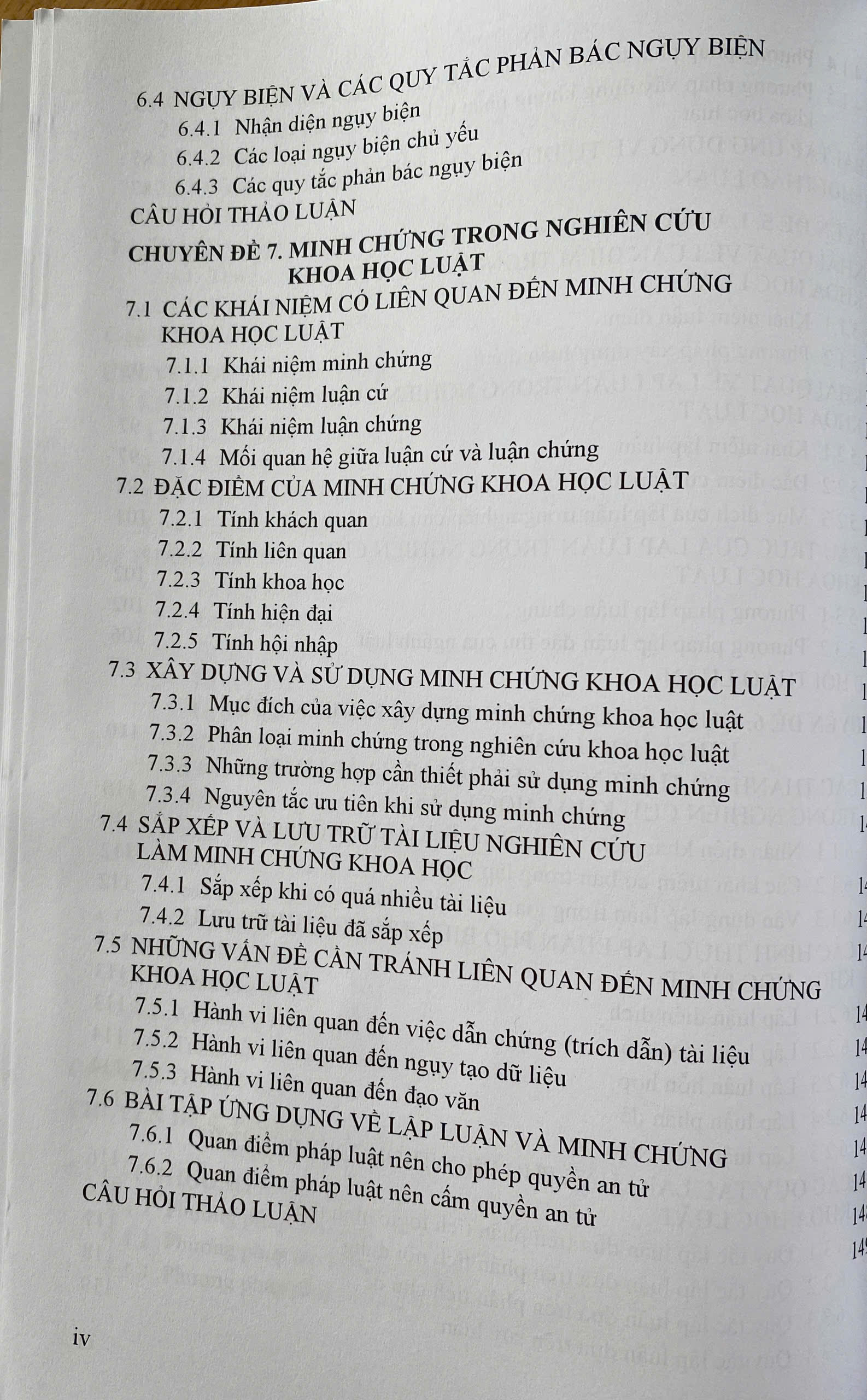 Tư Duy, Lập Luận Và Minh Chứng Trong Nghiên Cứu Khoa Học Luật