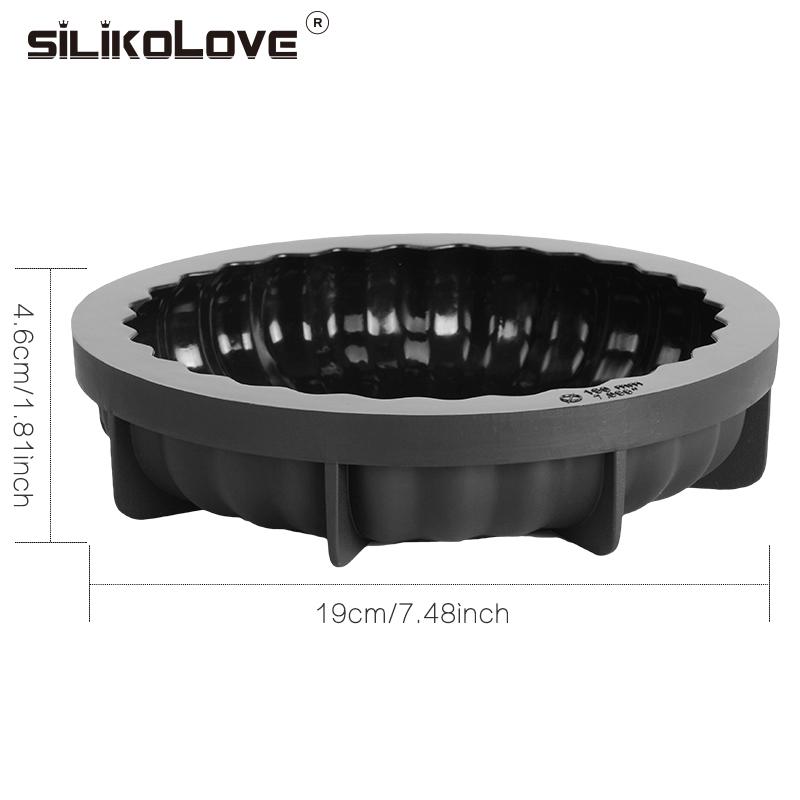 SILIKOLOVE 7Inch Tròn Mousse Khuôn Khuôn Silicon Cho Bánh Mousse Cho Nhà Bếp Sugaring Bánh Ngọt Dụng Cụ Làm Bánh Phụ Kiện