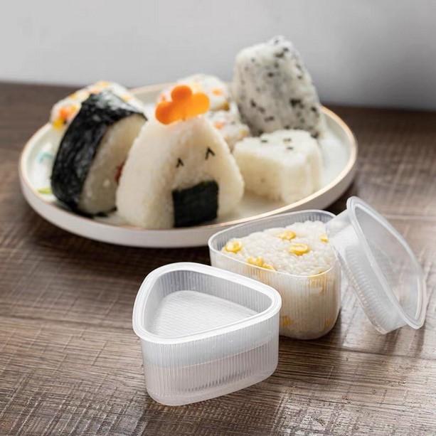 Set 7 Khuôn cơm nắm Onigiri nhiều hình (hoa, trái tim,...), khuôn 7 khuôn làm đồ ăn dặm cho bé