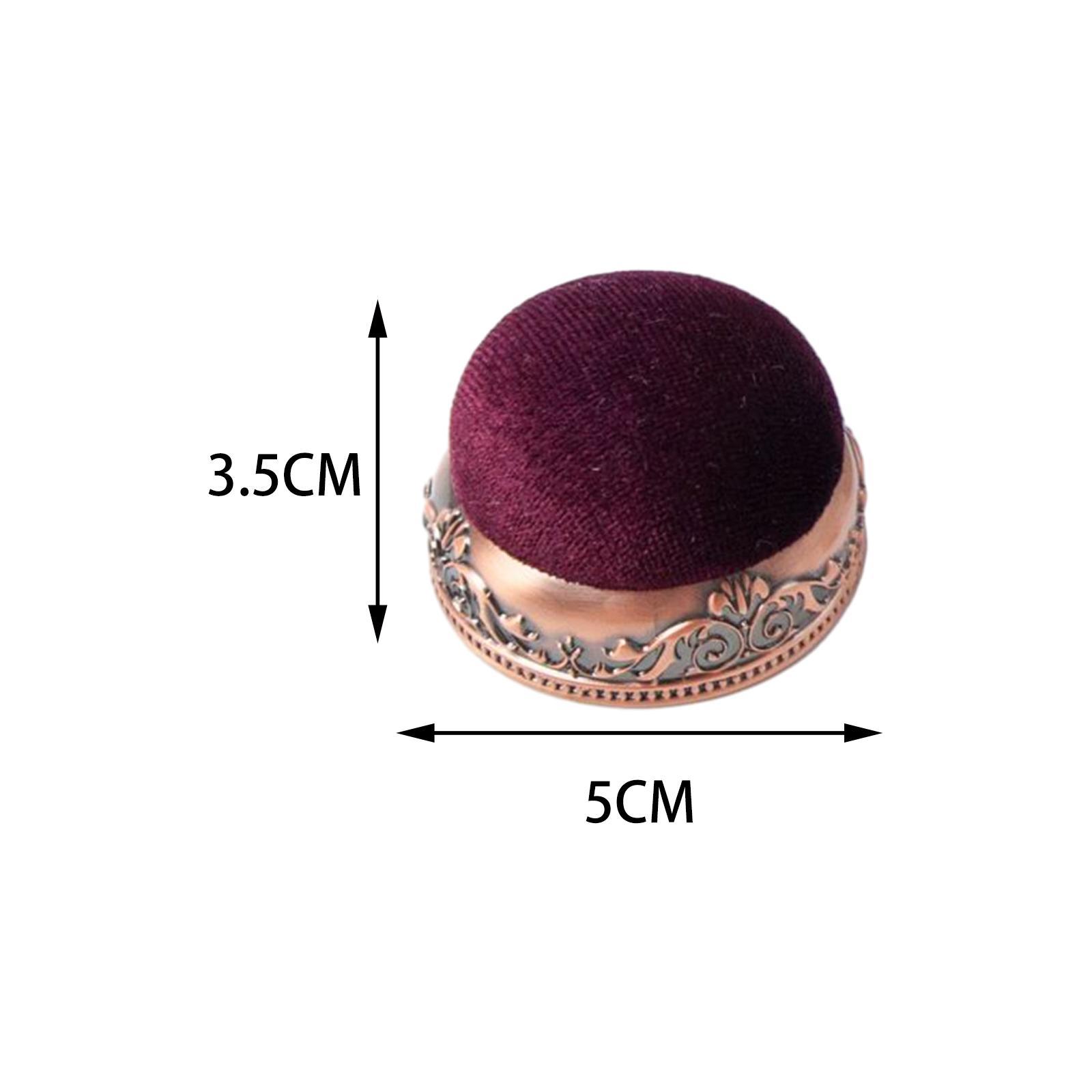 Needlework Pin Cushion Sewing Needlework Pin Cushion with Sewing Pins Sewing DIY Handcraft Tool Jewelry Round Pin Cushion Pillow Pin Cushion