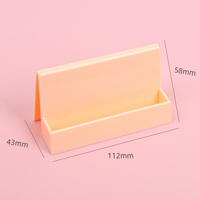 Kệ đựng Namecard card visit danh thiếp để bàn làm việc văn phòng màu cam mẫu mới