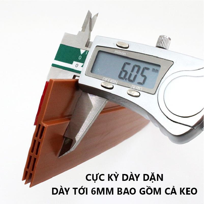 Thanh chặn khe hở cửa ra vào - Ron cao su dán chân cửa dày 5mm, gồm 3 lớp, chống côn trùng, khói bụi R3L