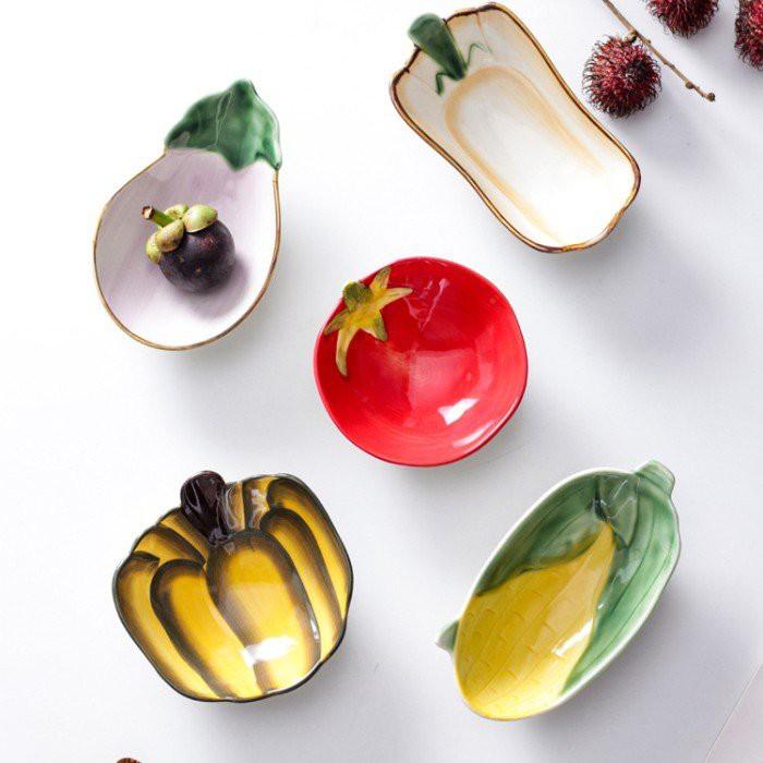 Bát sứ ăn dặm hình rau củ quả
