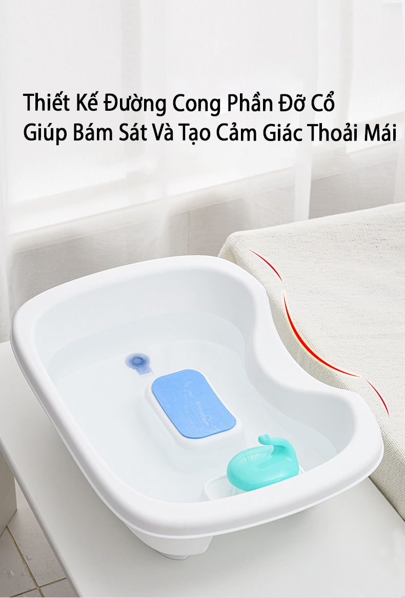 Chậu Gội Đầu Tại Giường Cao Cấp (Lót EVA + Ca + Lược Gội) -VT0755