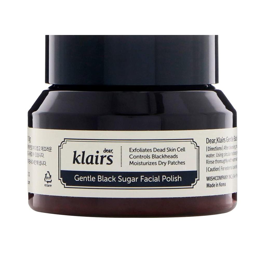 Tẩy Da Chết Dear, Klairs Gentle Black Sugar Facial Polish 110G