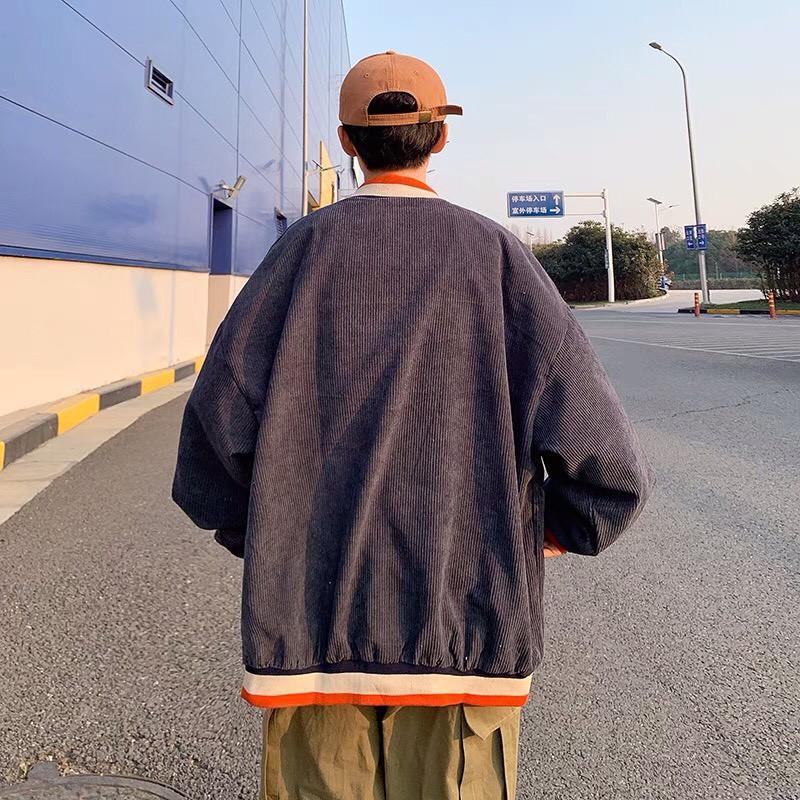 Áo Jacket Bombers 1997/ Áo Khoác KAKI Bomber Nhung Gân 1997 Áo Đẹp Như Ảnh Form rộng Unisex Nam Nữ Couple