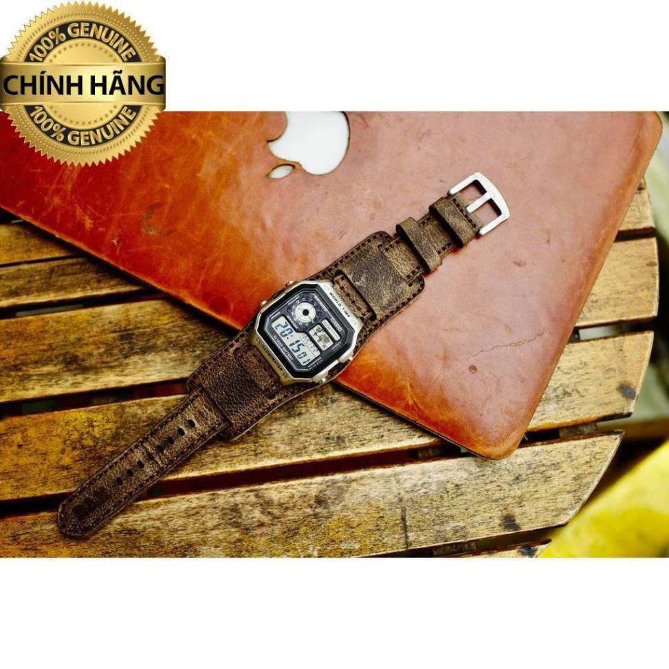 DÂY ĐỒNG HỒ DA SÁP NGỰA VÂN HẠT TỰ NHIÊN – RAM CLASSIC 1959 - HÀNG CHÍNH HÃNG RAM LEATHER .