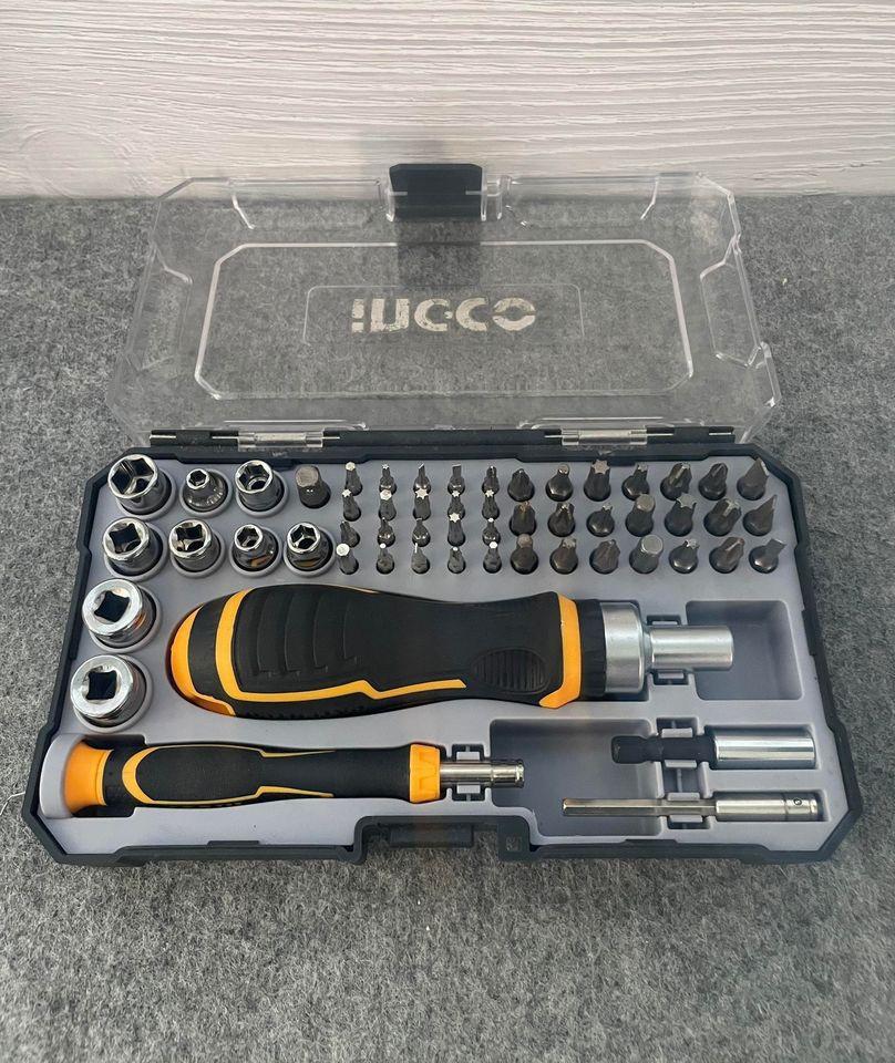 BỘ TUỐC NƠ VÍT ĐA NĂNG 55 CHI TIẾT INGCO HKSDB0558 - HÀNG CHÍNH HÃNG