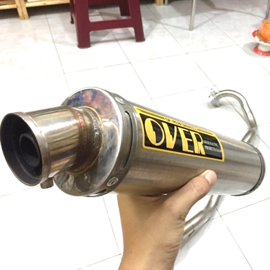 Bộ pô Over Inox + full cổ pô Wave