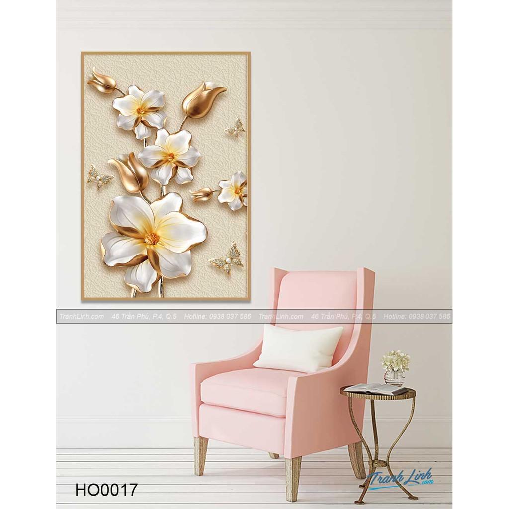 Tranh Canvas hoa treo tường trang trí phòng khách ho.ttph0075