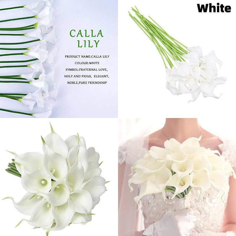 1 Cành Hoa Lily Giả Trang Trí Nhà, Văn Phòng, Tiệc Cưới