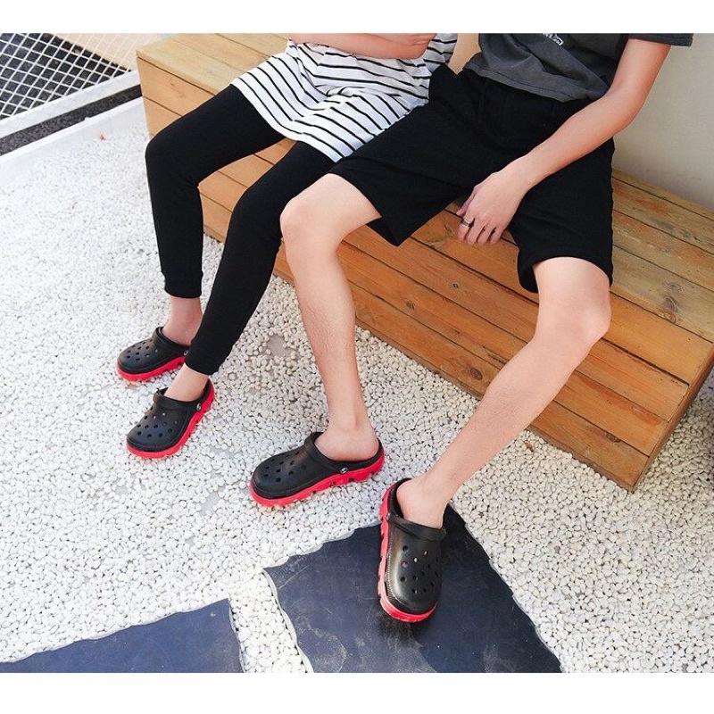 Dép Sục Nhựa Lỗ Nam Đi Mưa Siêu Nhẹ - Dép Cross Cá Sấu Nam Lỗ Thoáng Khí - SL013