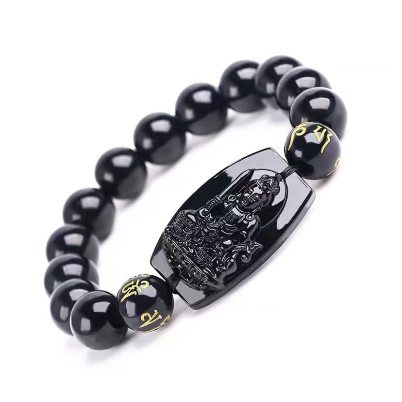 Vòng tay mặt phật Hư Không Tạng Bồ Tát hạt 10Ly - Bản mệnh người tuổi Sửu, Tuổi Dần