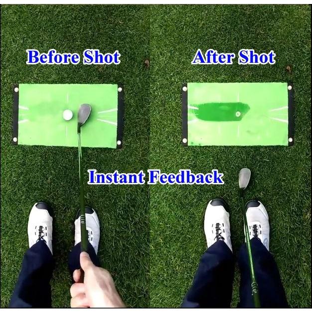 Thảm Tập Swing golf Batting Mat PGM Tại Nhà Ngoài Trời Di Động Mini Có Vạch Định Hướng Phát Bóng TT008 - Hàng Chính Hãng