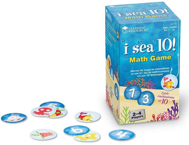 Learning Resources Bộ đồ chơi toán học - I Sea 10! Math Game