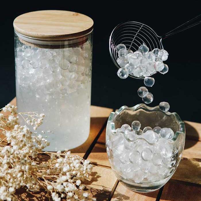 Dây 15 Gói Trân châu trắng kim cương Ăn liền Oppa Bubble