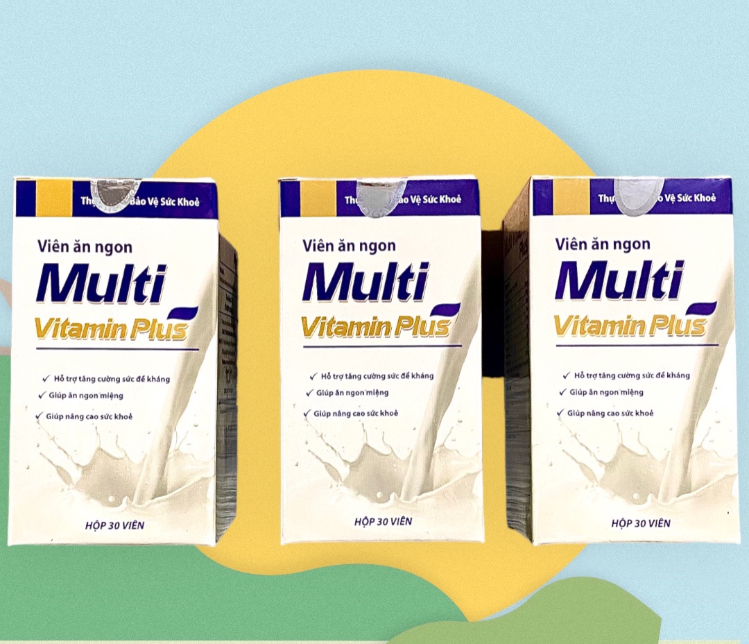 [ Combo 2 Hộp] Viên uống tăng cân Multi Vitamin Plus  30 Viên, Hỗ trợ cải thiện cân nặng