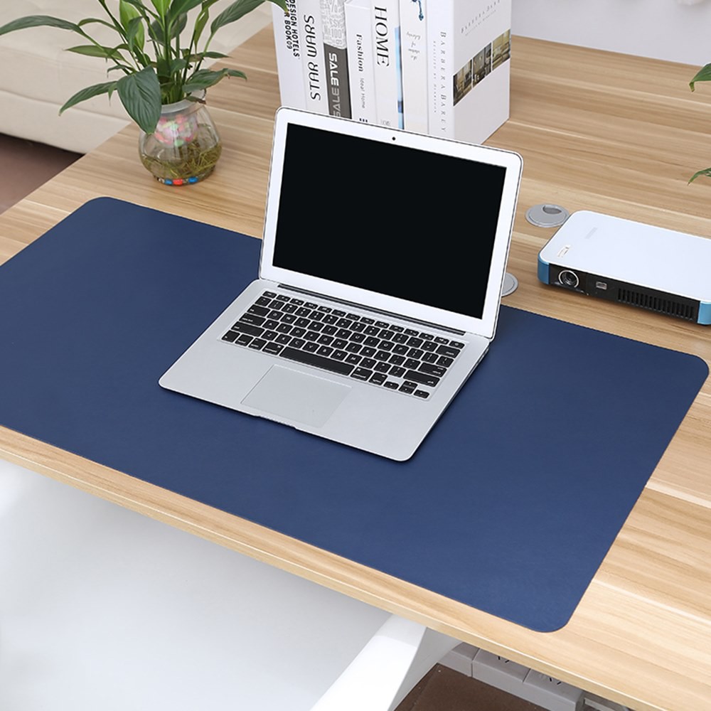 Thảm da Deskpad tấm lót bàn làm việc bo viền mềm mịn chống nước