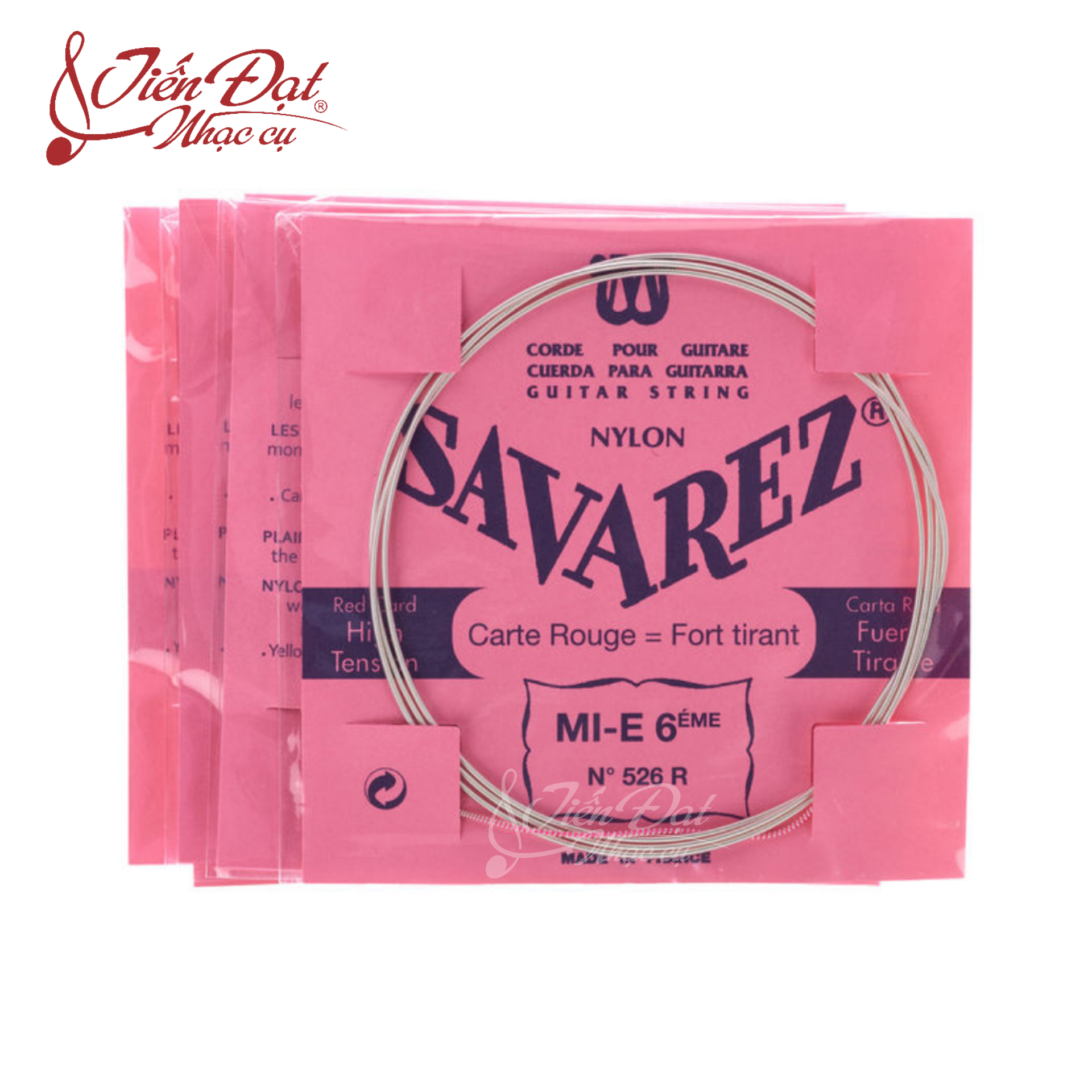 Bộ 6 Dây Đàn Guitar Classic Savarez 520R, Độ Căng Dây Tốt, Đóng Gói Chỉnh Chu