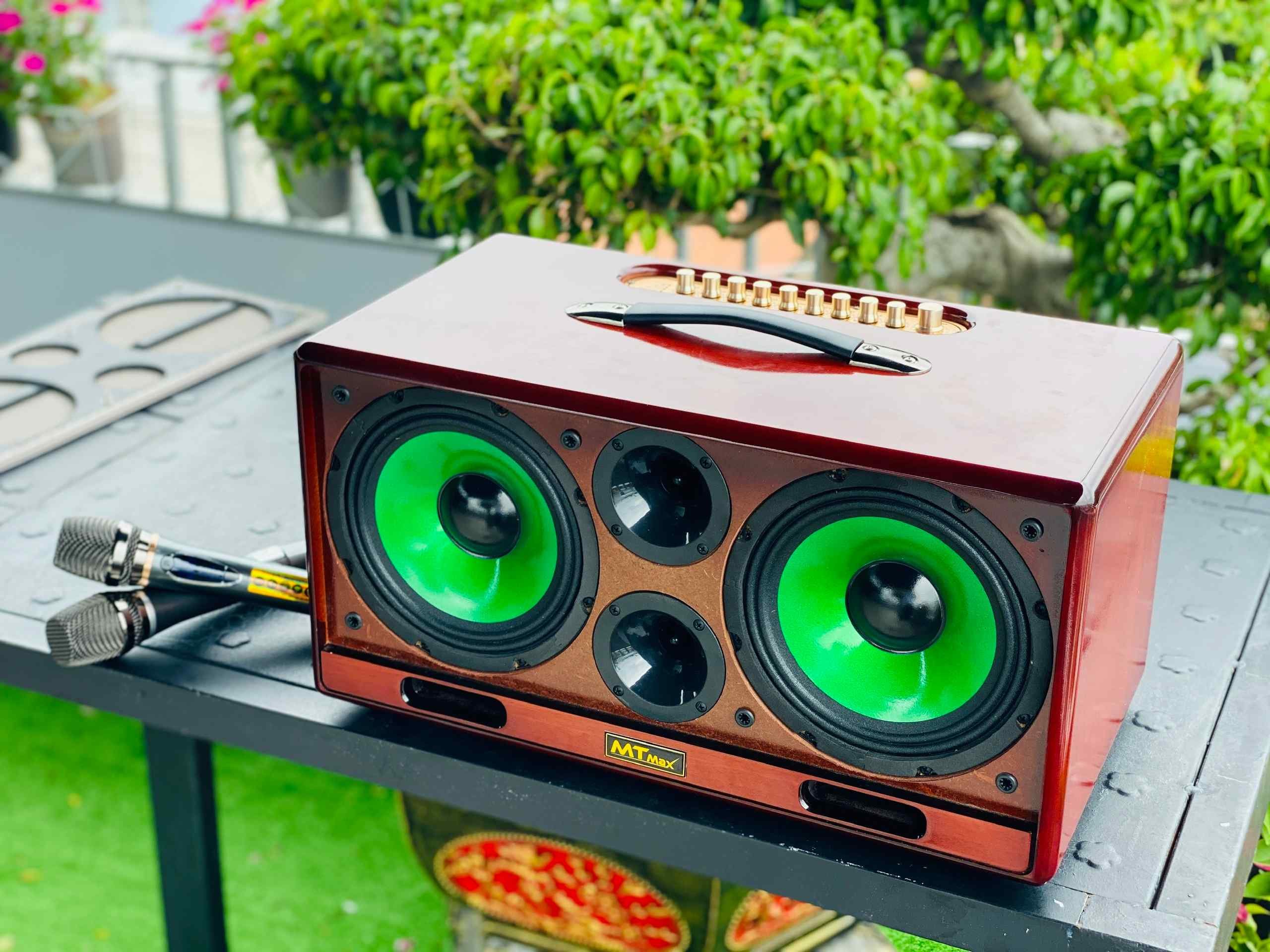 [ Tặng Kèm Micro Và Phụ Kiện ] Loa Di Động Thùng Gỗ Sang Trọng Cao Cấp MTMAX DK06, Trang Bị 2 Bass 20 Và 2 Treble Cho Công Công Suất Mạnh Mẽ, Đầy Đủ Kết Nối Bluetooth, HDMI, Optical, Cổng Guitar, Cổng Micro, TF Bảo Hành 12 Tháng, Hàng Chính Hãng