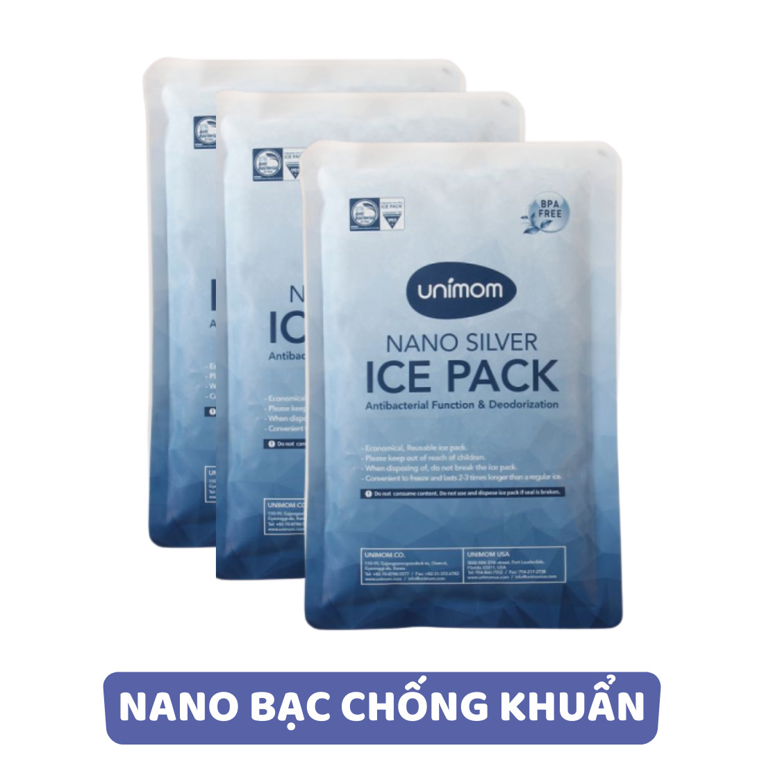 Túi đá khô diệt khuẩn Nano giữ nhiệt bảo quản lạnh sữa an toàn, tiện lợi ?????? thương hiệu Hàn Quốc. Giải pháp trữ sữa mẹ tuyệt vời - CHÍNH HÃNG