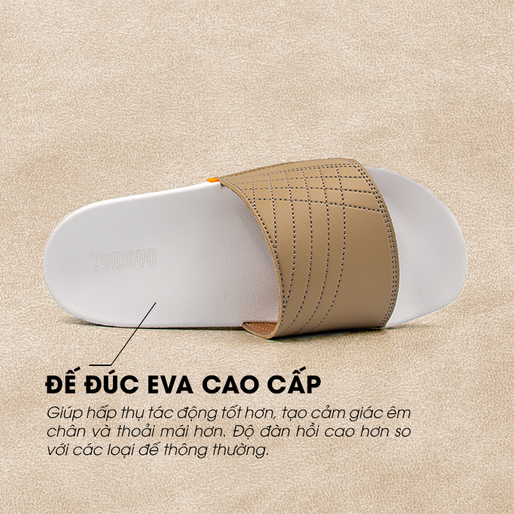 Tomoyo Dép Quai Ngang Da Microfiber Siêu Nhẹ TMD31504