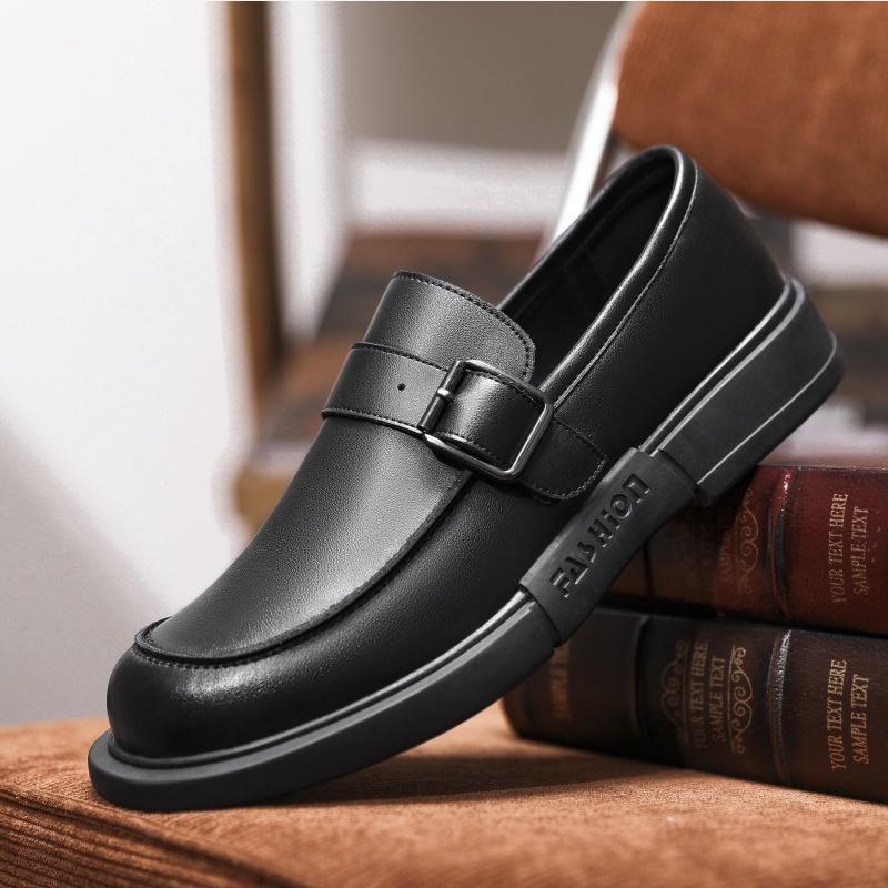 Giày lười công sở nam cao cấp AG0191, giày da bò nguyên tấm, thoáng khí êm chân