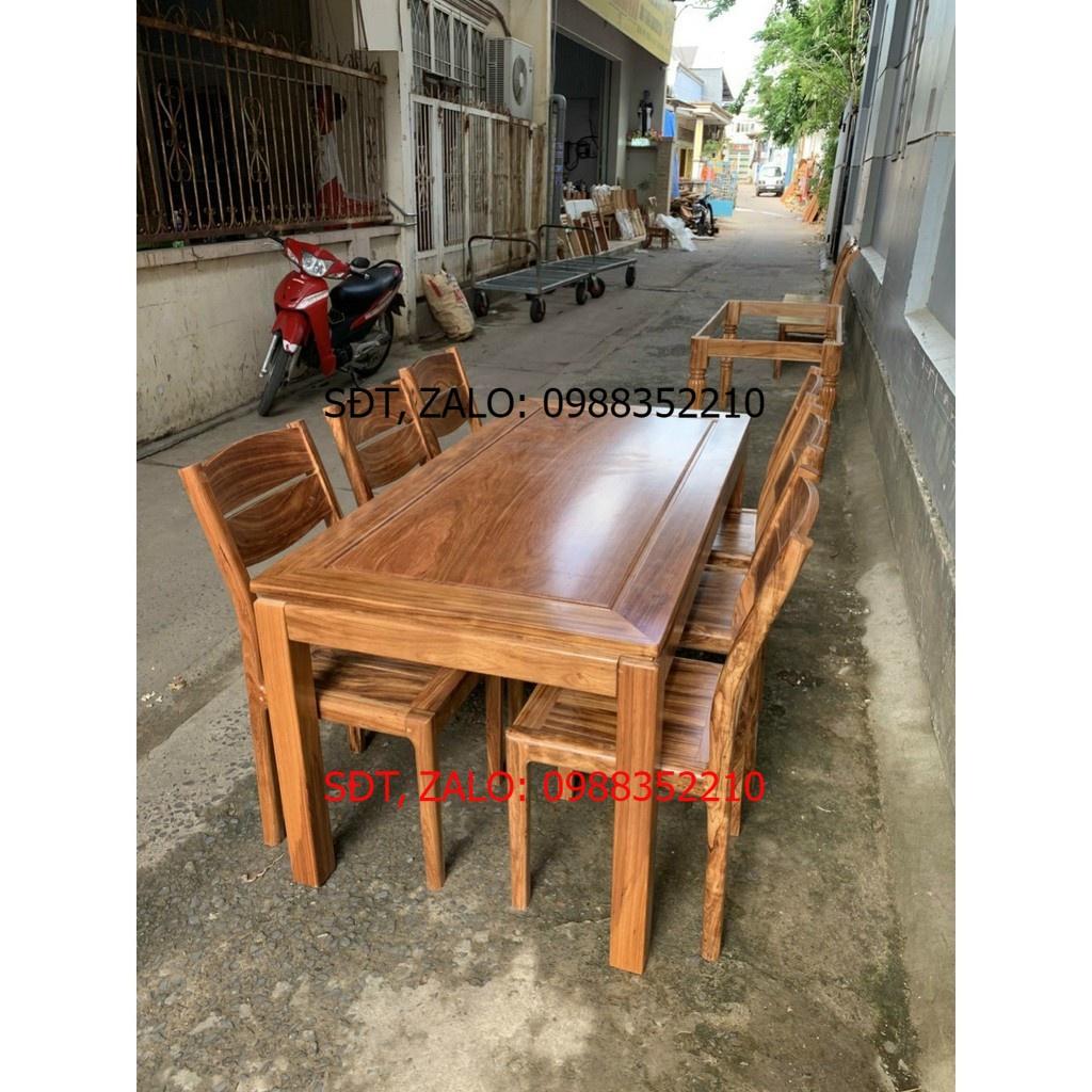 Bàn ăn 6 ghế hương xám