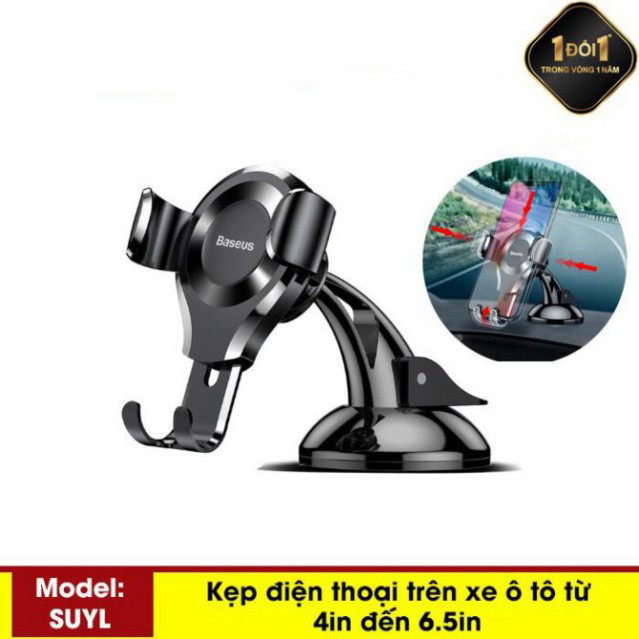 Kẹp Điện Thoại Trên Ô Tô, Xe Hơi Gắn Taplo chính hãng Baseus SUYL-XP01 Sang Trọng Hiện Đại