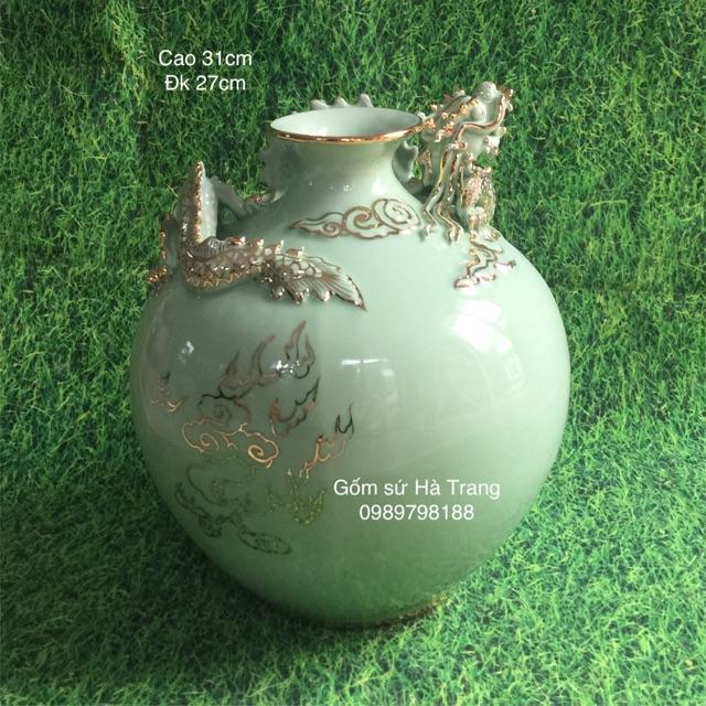 Bình hút tài lộc gốm sứ Bát Tràng cao cấp