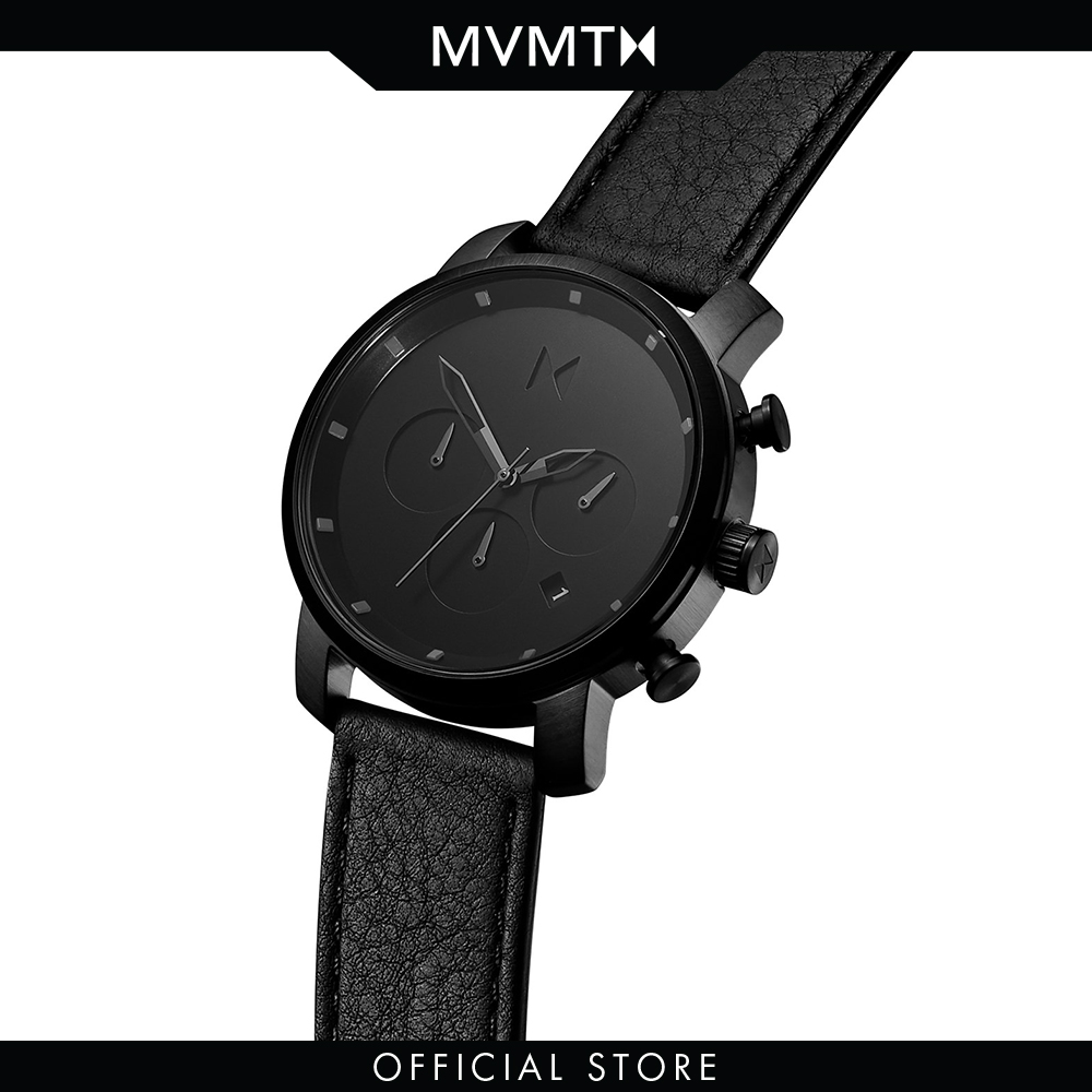 Đồng hồ Nam MVMT dây da 40mm - Chrono 40 D-MC02-BLBL